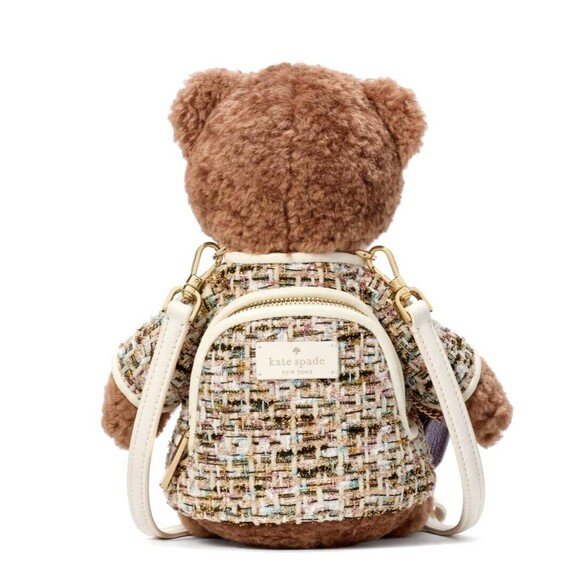 New Kate Spade Oh What Fun 3D Teddy Bear Crossbody Multi - Picture 3 of 6